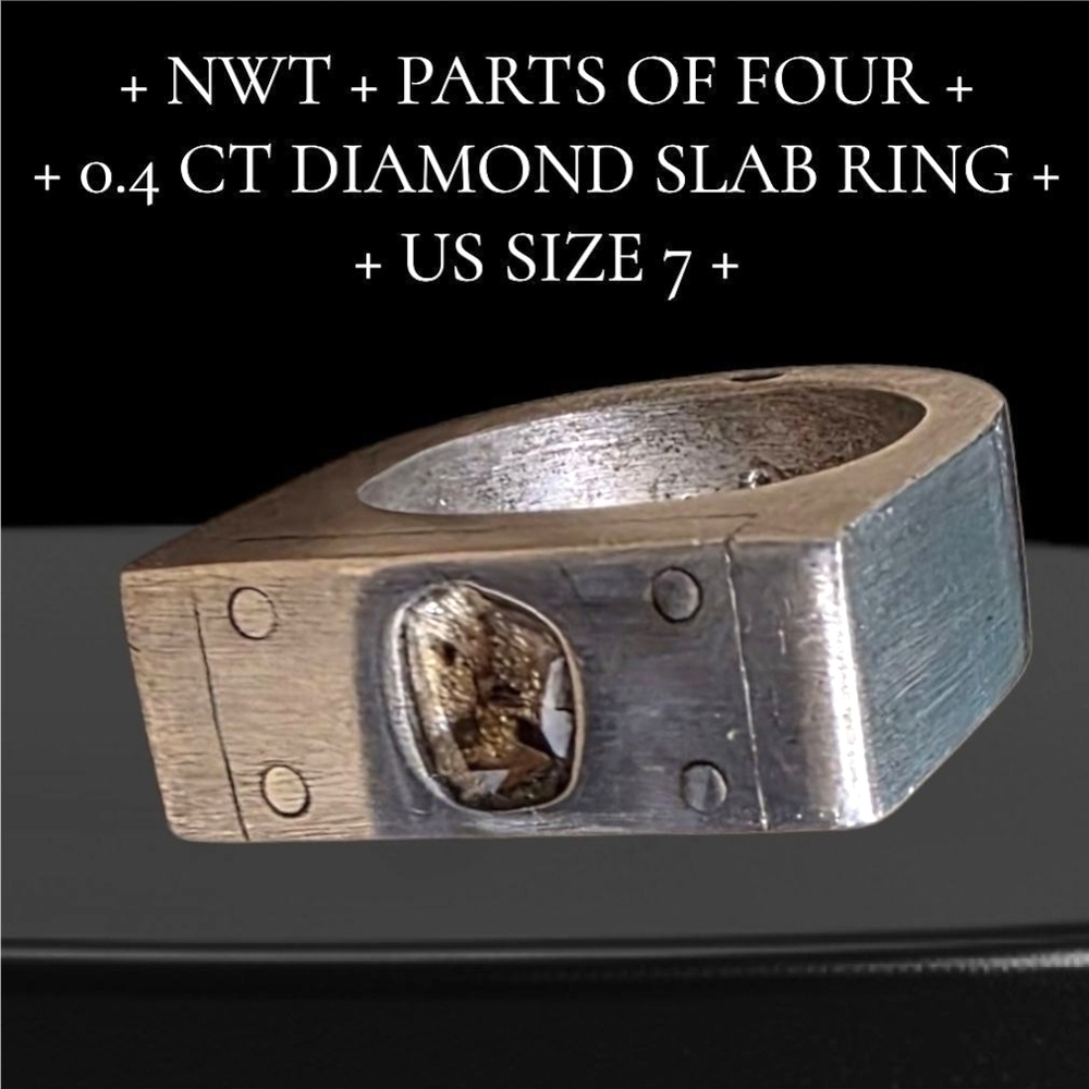 Silver and Gold Diamond Ring